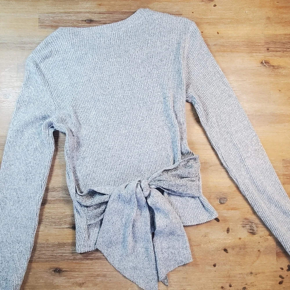 ZARA soft tie back sweater M - Picture 4 of 8